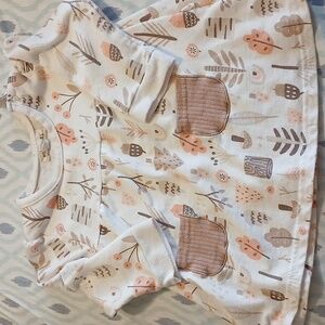 Kit & Pearl woodland girls longsleeve dress 24M